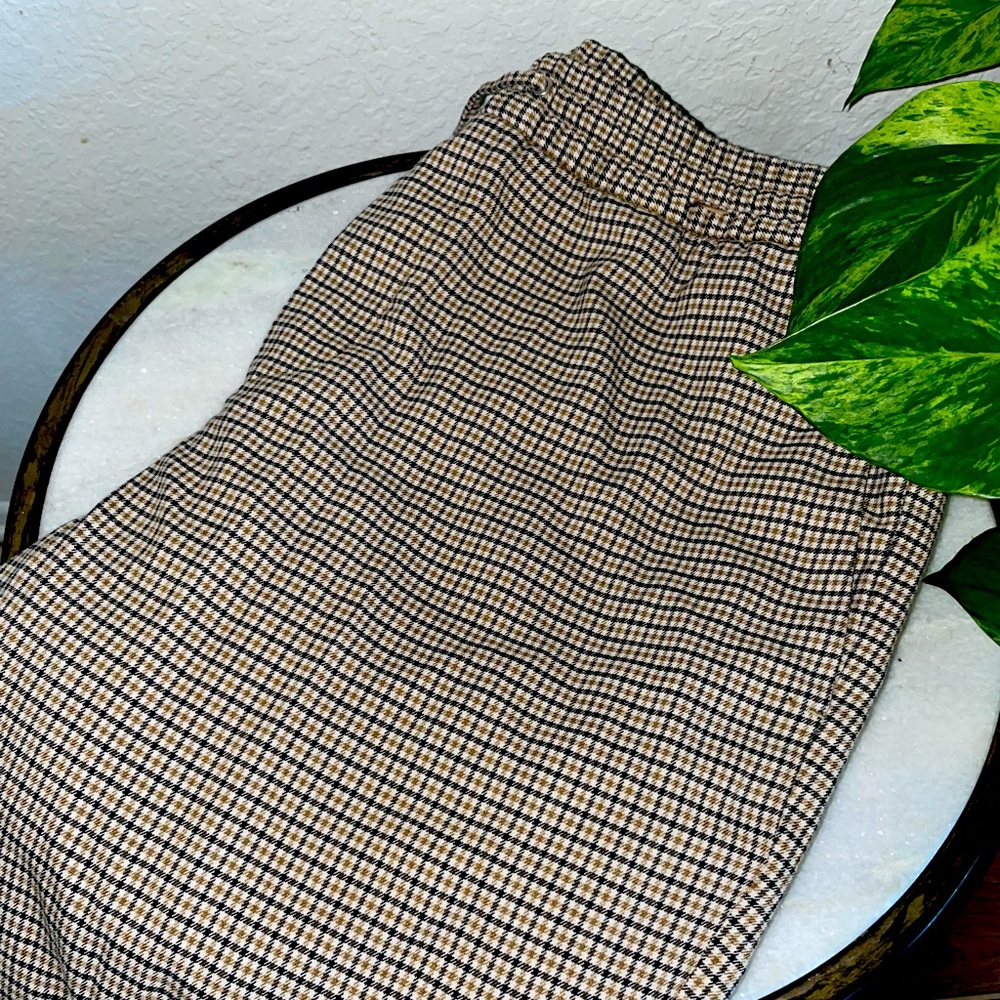 H&M Tan Plaid Chinos